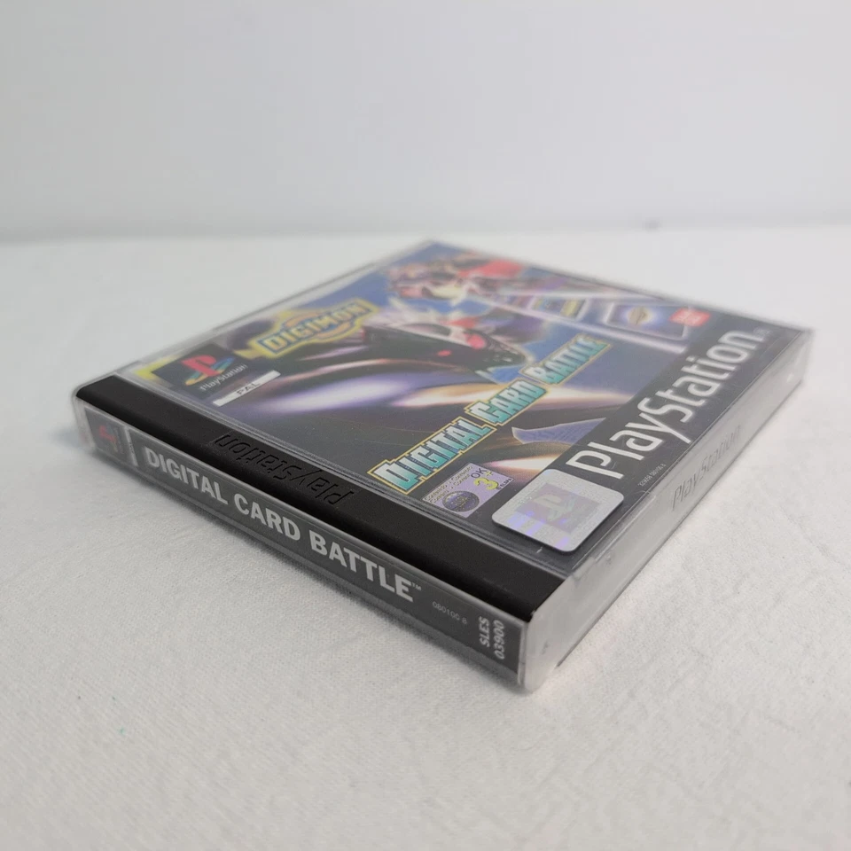 Digimon Digital Card Battle PlayStation 1 PS1 PAL w/ Manual Rare Case Issues - Image 3 of 4