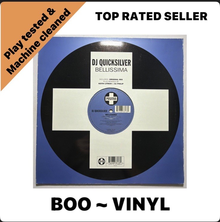 DJ QUICKSILVER - BELLISSIMA - 12"" VINYL RECORD DJ - 90S TRANCE DANCE CLASSIC DJ