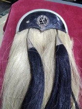 WW2 Scottish Horse Hair Military Sporran, soldiers name on back