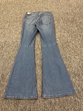 Free People We The Free Jeans Women 29 Penny Pull On Mid Rise Flare Denim NWT