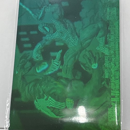 1993 Marvel Universe SPIDER-MAN vs VENOM #H-IV 3D Hologram Mn/mint Skybox Green - Picture 14 of 16