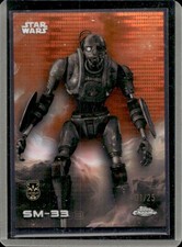 2025 Topps Chrome Star Wars SM-33 Orange Pulsar Refractor #/25