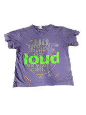 Vtg Nike Girls Tennis T-Shirt S 8 Purple Graphic Tee USA Made Hit The Ball Loud