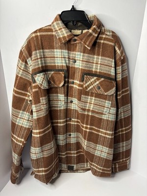 Dakota Grizzly Flannel Long Sleeve Bisque Size Medium New