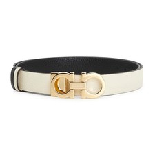 FERRAGAMO Gancini Reversible Belt 23 A565 802 0764045 Free Cutting NEW ITEM