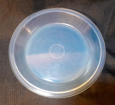 Rare 1910's Vintage FRY Opalescent Glass Ovenware 8'' Pie Baking Dish 1916-9