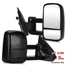Towing Mirrors Fits 14-18 for Chevy for GMC; Sierra Silverado 1500 2500HD