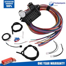Car 12 Circuit Wiring Harness Kits Street Rods 14 Pcs/Set Fuse Wires