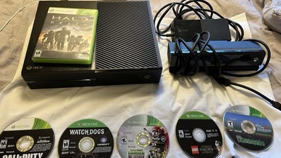 Microsoft Xbox One Black w/ Kinect and games/ disc drive not working
