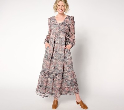 Me by Jennie Garth Women's Plus Sz Dress 1X Misty Woven Multi-colored A655286