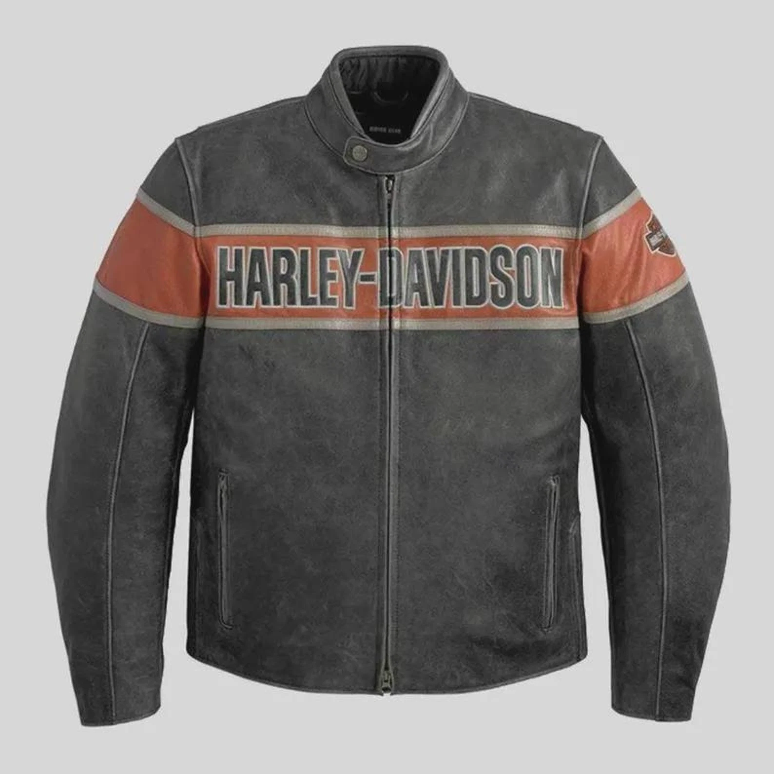 Harley-Davidson Victory Lane Cowhide Leather Biker Jacket, Heated Rivalry