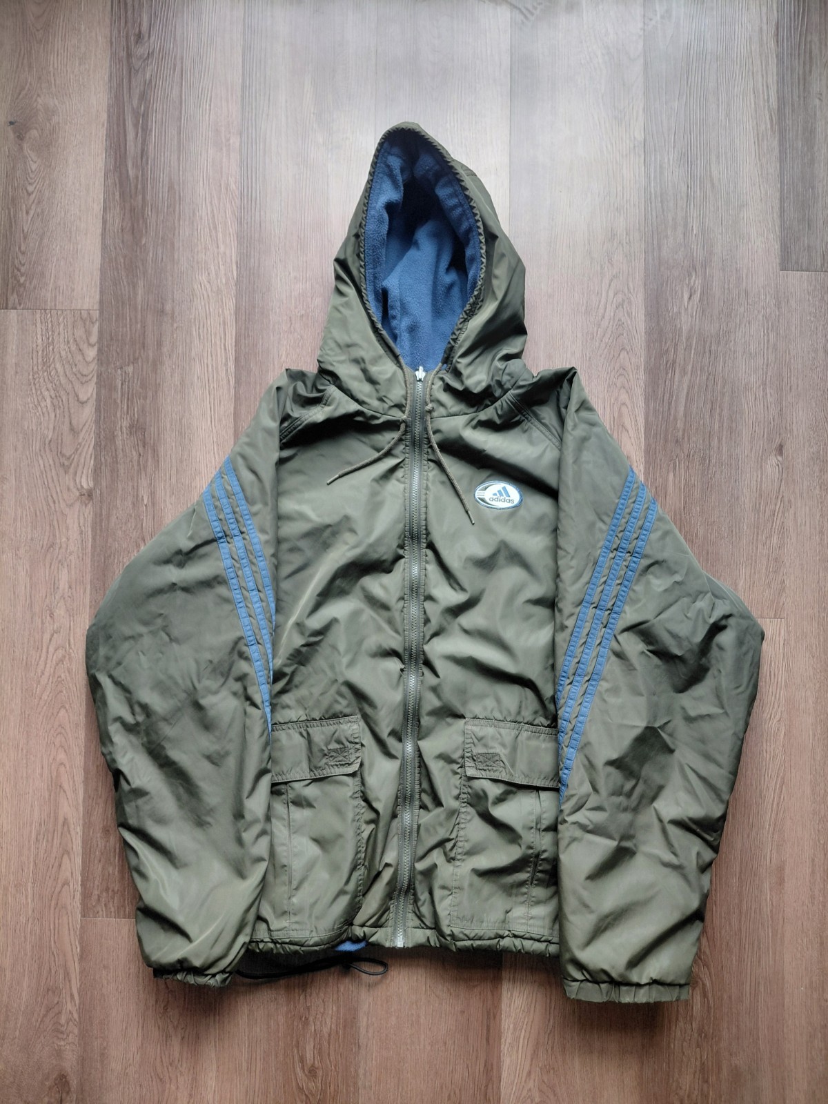 Adidas Striped Puffer Jacket - image 1