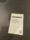 Nintendo 64 N64 Precaution Insert Only
