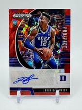 2020 Panini Prizm Draft Picks #PA-JD Javin DeLaurier Prospect Autographs Red Ice