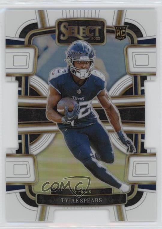 2023 Panini Select Concourse White Prizm Die-Cut 52/199 Tyjae Spears #97 10ps
