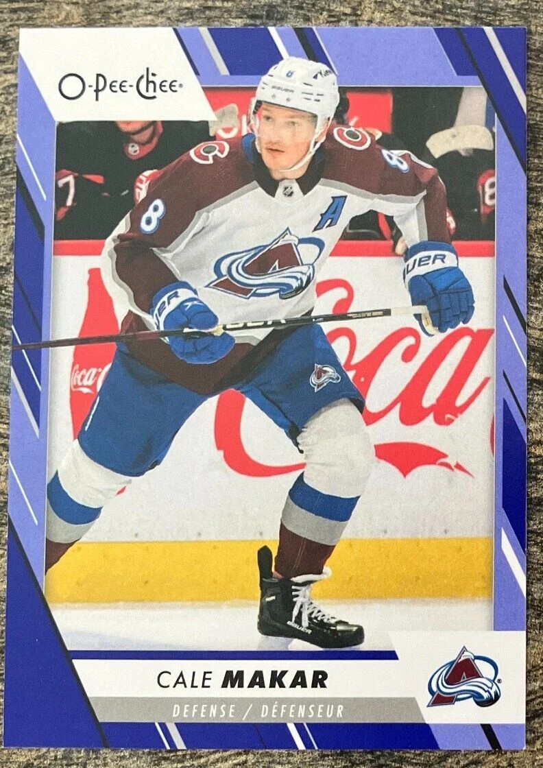 Cale Makar #2 2023-24 O-Pee-Chee Blue Border Parallel - Colorado Avalanche