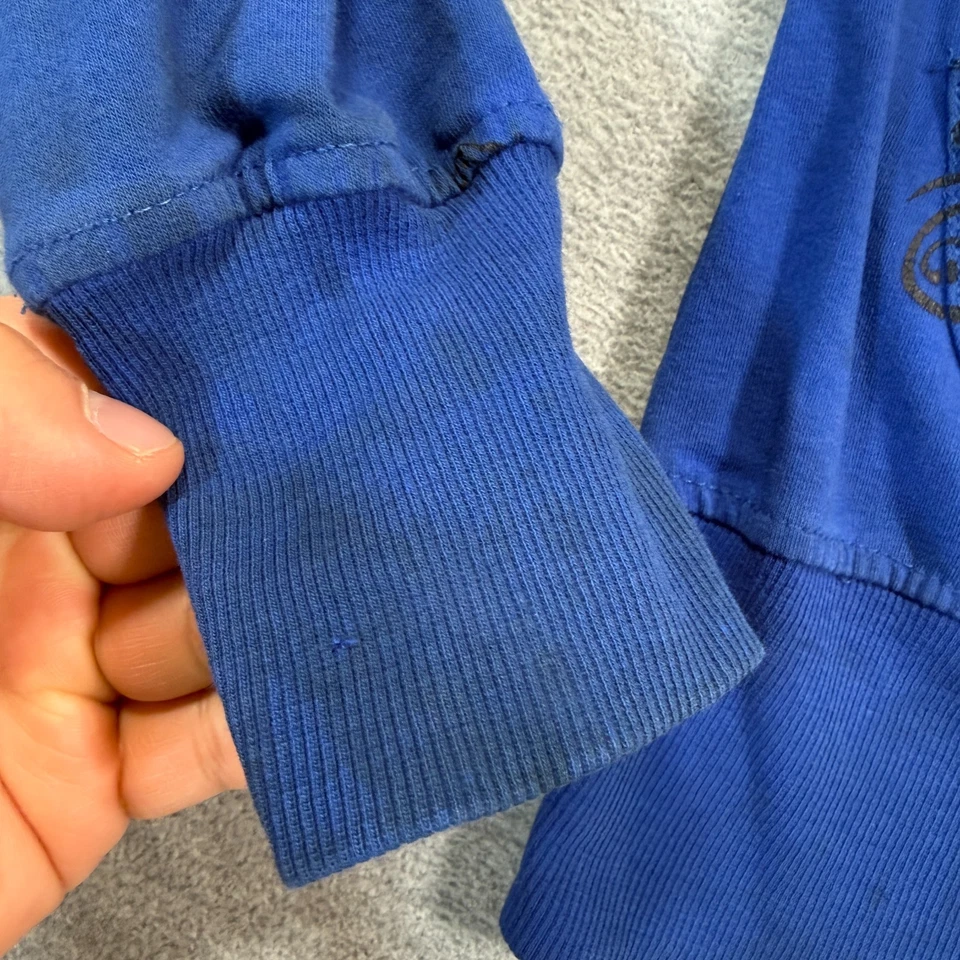 Sudadera con Capucha Cool Attitude Mujer L Azul Gráfico Alas de Águila Tatuaje Cremallera Estilo Y2K Foto 4 de 4