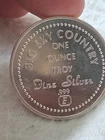 ENGELHARD Montana Big Sky Country 1986 1 Ounce .999 Fine Silver Round