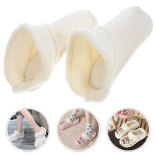 2 Pairs Detachable Plush Cotton Clog Shoes Lining Warm Sandal Slipper Insert