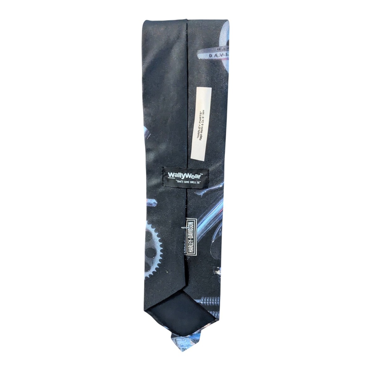 Harley-Davidson Harley Parts Graphic Design Necktie Vintage 1994 USA Made View 4
