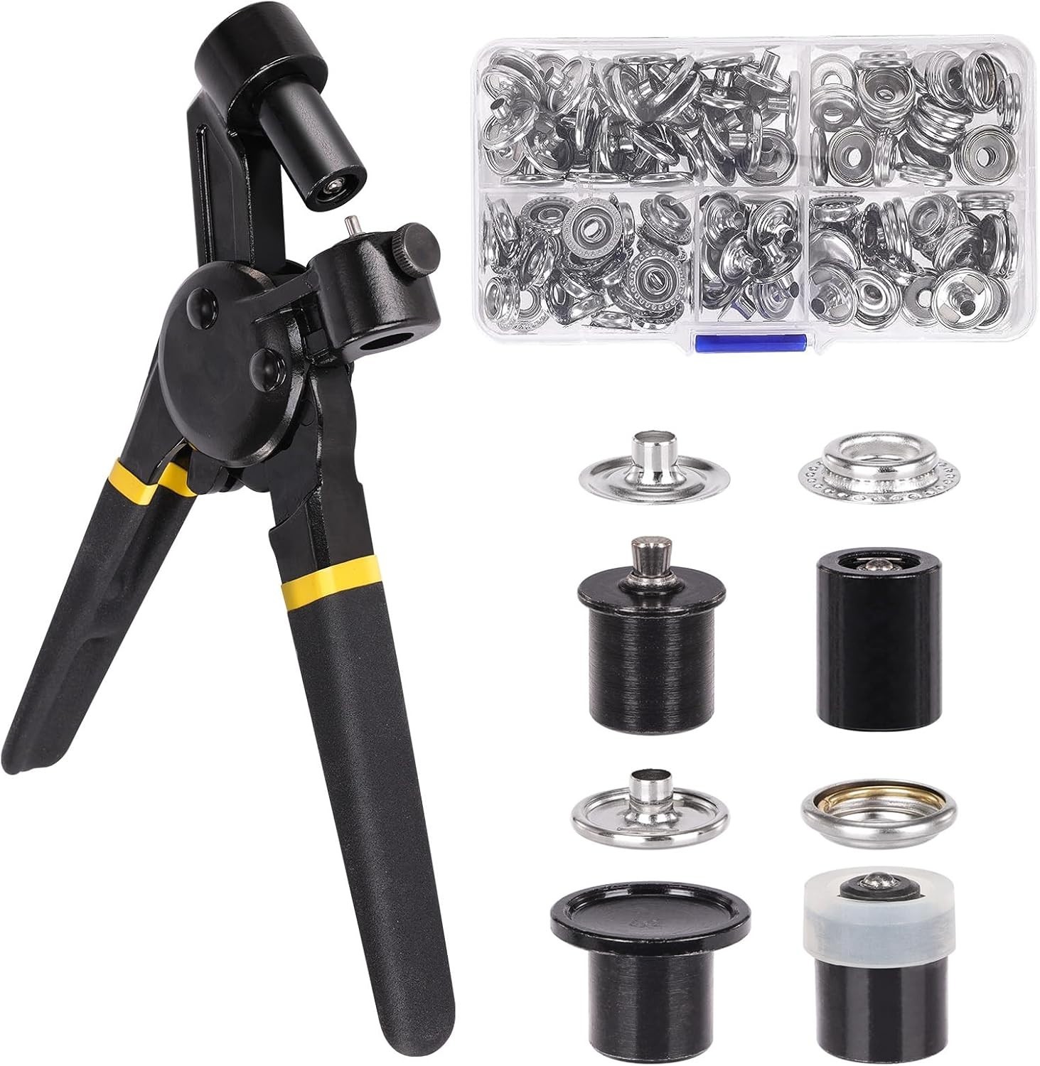 Canvas Snap Installation Kit with 30 Sets of 15mm Snaps - Ultimate Repair Tool