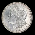 Superb High Grade 1878 Morgan Silver Dollar from GSA Hoard BU++