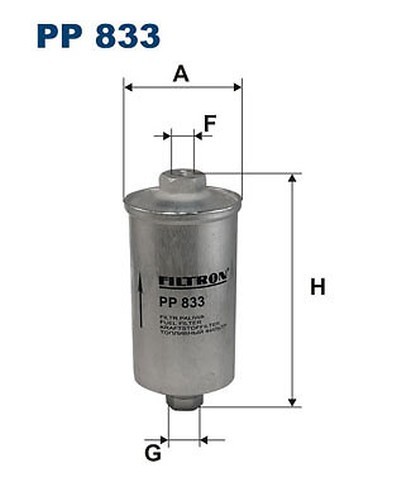 Filtron PP 833 Kraftstoff Filter FüR Alfa Romeo,Audi,CitroëN,Ferrari,Fiat,Ford-image