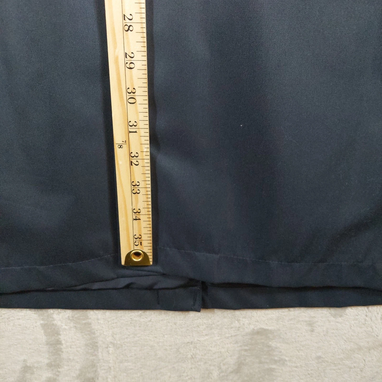 Stafford Rain Coat Men XXL Navy Blue Regular Fit Solid Button Front Lined New image 12