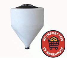 7 Gallon Cone Bottom Inductor Tank Full Drain MDPE No Stand 1-1/2" FPT