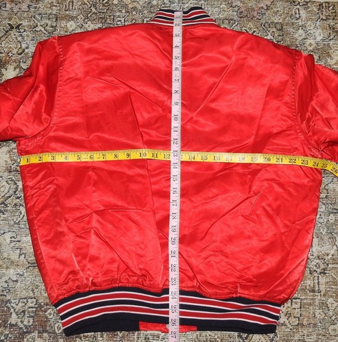 Vintage St. Louis Cardinals Starter Satin Bomber Jacket Men's Large Made in USA - Picture 9 of 9