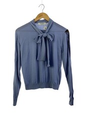 VALENTINO Knit Sweater (Lightweight) S Wool Blue UB3C15Y5MH
