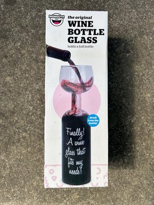 BigMouth Inc Weinflasche Glas hält volle Flasche Neuheit Geschenk verpackt