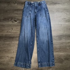 Universal Thread Wide Leg Jeans 4 Denim Coastal Casual Basic Retro Western Y2K