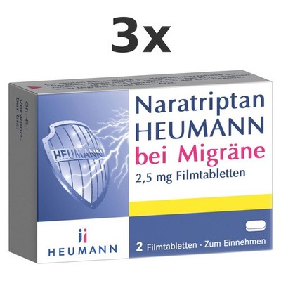 3x Naratriptan Heumann Bei Migräne 2,5 mg 2 St - PZN 9542263