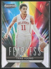 2024 Panini Prizm Draft Picks #1 Trae Young Fearless Prizms Silver