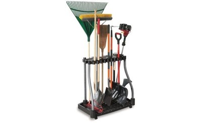 Rubbermaid Garage Tool Tower Rack Easy to Assemble Wheeled Organizes up to 40...