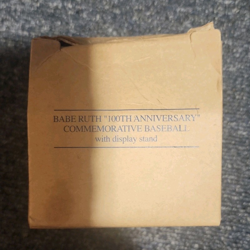 Avon Babe Ruth New York Yankees 100th Anniversary Baseball w/ Stand (1995)