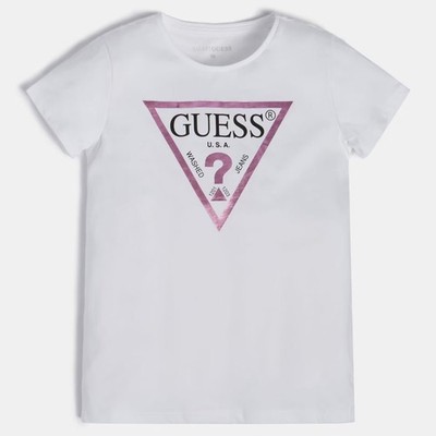 Guess Triangle Laminate Effect Girl T-Shirt