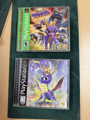lot 2 PS1 Playstation 1 Spyro The Dragon/year of dragon   tested
