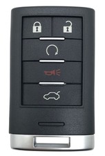 5 Buttons Replacement Key Fob Cover Case fit for 2008-2013 5 Buttons, Black