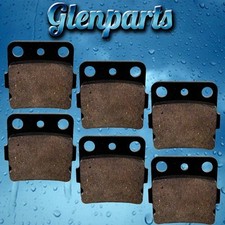 Brake Pads Yamaha Wolverine 4WD YFM350FXR YFM 350 FXR 2003 Rear Brakes 