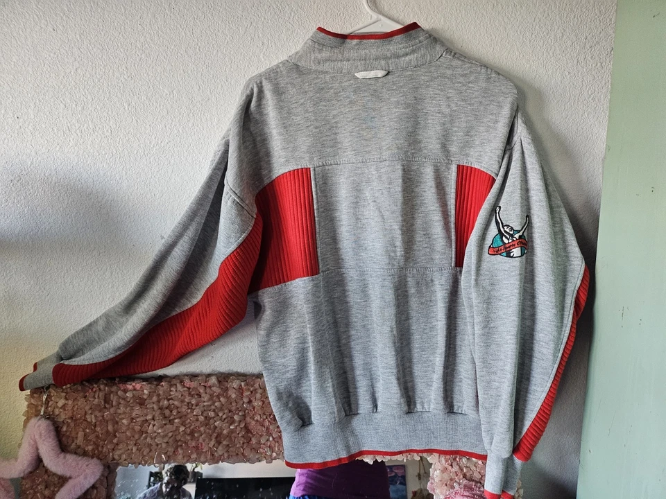 Sudadera De Colección Nike Sports Classics 1951 Baloncesto Cuello Simulado Años 80 90 Roja  Foto 3 de 3