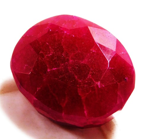 38.40 Cts Natural Red Ruby Oval Cut Loose Gemstone R3840 - Picture 4 of 4