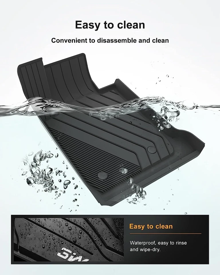 Alfombrillas 3W para BMW Serie 3 2012-2018 F30/F31 forros para todo tipo de clima TPE Foto 3 de 4