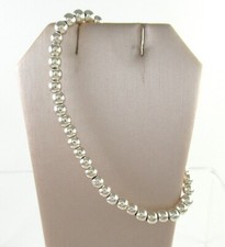 .925 Sterling Silver Beaded Ball Bracelet Italy 4mm - 7" - 8.5 grams