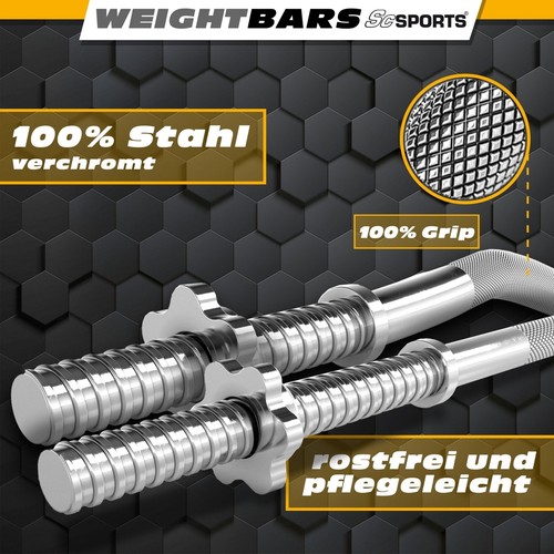 ScSPORTS® Hantelstangen Set Langhantelstange SZ Stange 30mm Kurzhantelstangen - Bild 9 von 34