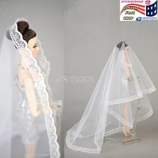 Veil Wedding Ballgown For Fashion Royalty Integrity Poppy Parker Blythe NuFace