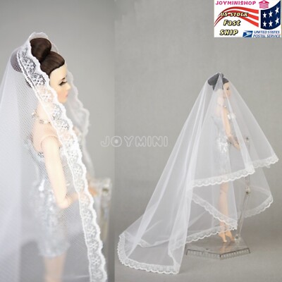 Veil Wedding Ballgown For Fashion Royalty Integrity Poppy Parker Blythe NuFace
