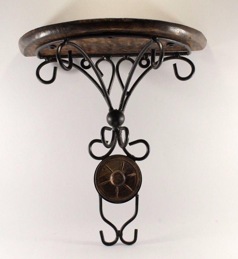 BeautifulWoodenampironDecorativeCornerWallhangingBracketShelf