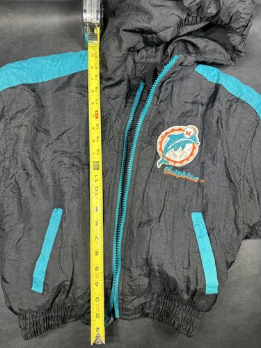 Miami Dolphins Reversible Jacket Coat Youth Kids Vintage Hooded Zip Up READ - Picture 23 of 24